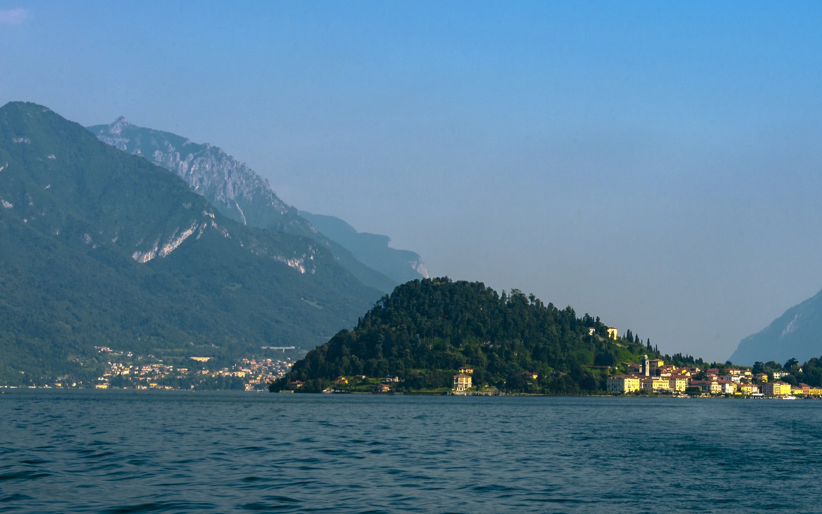 Bellagio seen from a ferry on Lake Como